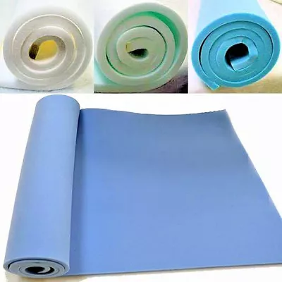 UPHOLSTERY FOAM SHEETS HIGH & MEDIUM DENSITY 60  X 20  ANY THICKNESS OR SIZE • £11.99