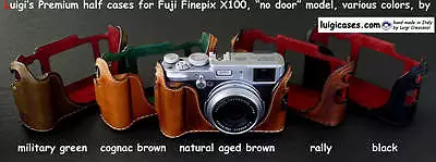 LUIGI PREMIUM CASEto FUJI X100X100s+STRAP+NATURAL AGED BROWN+SHIPPINGREDUCED • $190