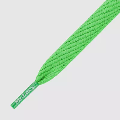 Laces Mr Lacy Flatties Flat Green High Quality Laces 130 Cm Long10 Mm • £9.48