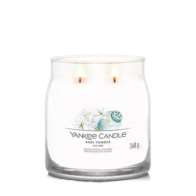 Yankee Candle Signature Medium Jar Baby Powder Gift Present Decor  • £20.89