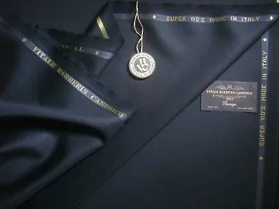 £129.99 • Buy Vitale Barberis Canonico SUPER 110’S WOOL SUITING FABRIC MADE IN ITALY = 3.4 M.
