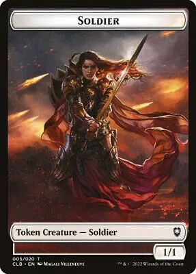 Soldier Token (005) Battle For Baldur's Gate X4 4x CLB MTG Playset Magic • $1.78