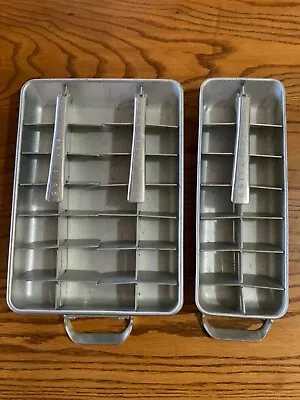 VINTAGE Frigidaire Quickube ~ Metal Aluminum Double & A Single Ice Cube Tray • $18