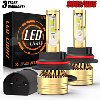 9007 HB5 CSP LED Headlight Bulbs Conversion Kit High Low Beam 6000K Super White • $26.67