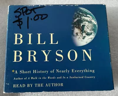 A Short History Of Nearly Everything By Bill Bryson 5 CDs Abridged Audiobook • $1