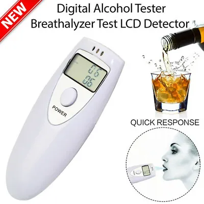 £6.82 • Buy Digital Breathalyzer Tester Alcohol Detection  Portable Breath Alcohol Analyzer