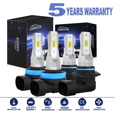 For Ford F 150 Cab Pickup Truck 2015-2023 LED Headlight High Low Bulbs H11+9005 • $32.99