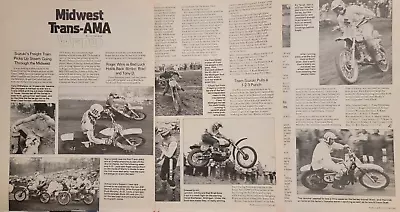 1976 Midwest Trans Ama Wrapup 4pg Race Article Decoster Marty Smith Wolsink • $7.99