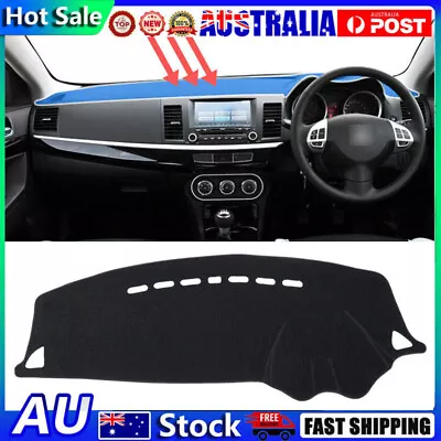 Black Sun Dash Mat Pad Dashboard Cover For Mitsubishi Lancer CJ CF EVO 2006~2019 • $27.25