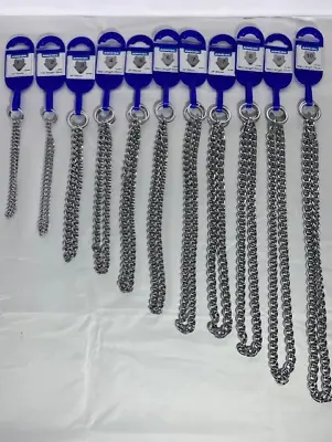 £3.95 • Buy Ancol Dog Choke Chain Check Chain Fine To X Heavy Metal Silver Steel 30cm - 80cm