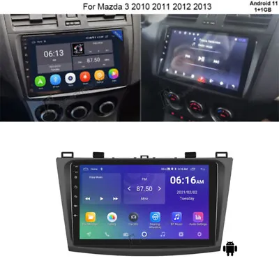 For Mazda 3 2010-2013 GPS Navi WIFI BT Headunit 9  Car Radio Stereo Android 11.0 • $236.53