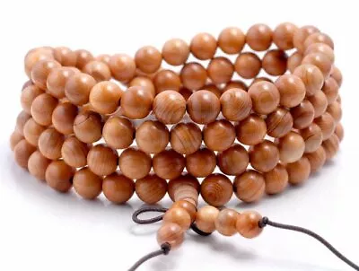 108PCS 8mm Rosewood Pearwood Beads Mala Beads Round (90182708-398) • $4.79