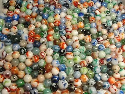 Vintage Circa 1945 Heaton Agate  Marbles 2 Dozen • $18.95