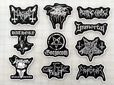 Black Metal Vinyl Sticker Lot (10 Stickers) SET 1 Cvlt Gothic Death Punk Heavy • $12.99