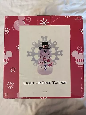 NEW Disney Rare Mickey Mouse Vintage Lightup Snowman Tree Topper Unopened  • $70