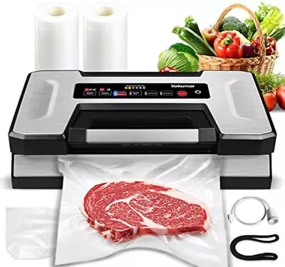 Vakumar 90Kpa Food Vacuum Sealer Machine Built-in Cutter Bag Storage • $109