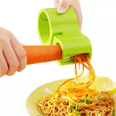 Kitchen Vegetable Spiral Slicer Cutter Chopper Spiralizer Shred Fruit Twister • £6.71