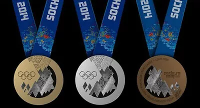 2014 Sochi Russia Winter Olympics Gold Silver Bronze Medal • $24