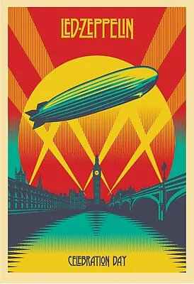 $12.95 • Buy Led Zeppelin Concert Reproduction 8.50  X 11  Poster Free Top Loader 