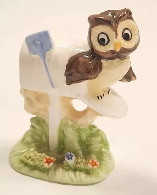 1976 MARURI MASTERPIECE Enesco OWL In Postal MAILBOX Special Delivery • $19.99