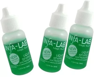 Infa-Lab Magic Touch Liquid Styptic Nails Stop Bleeding Skin Sanitizer X 3 Pcs • $14.99