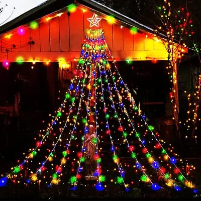 350 LED Christmas Outdoor Star String Lights Xmas Tree Toppers Fairy Decoration • $23.99