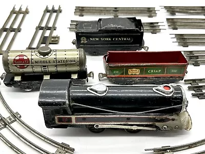 Vintage Marx Toy Marlines O Gauge Tin Plate Train Car Collection W Track Parts • $50.68