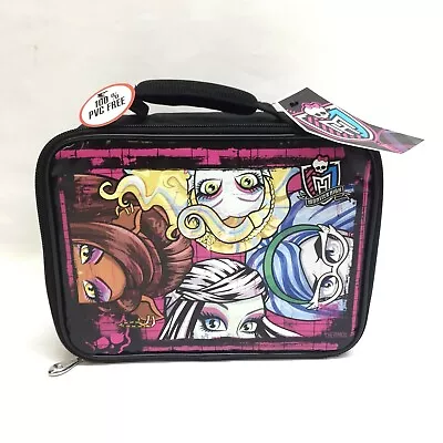 Monster High Soft Lunch Bag Box Insulated Tote Kit • $9.43