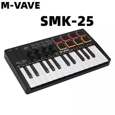 M-VAVE SMK-25 MIDI Keyboard Controller Mini 25 Keys USB Wireless With Software • $79.99