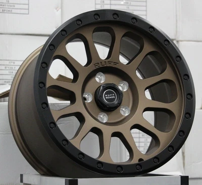 $1116 • Buy Hilux 17 X9J TUFF Wheels Bronze / Satin BLK ET+18 Set Of 4
