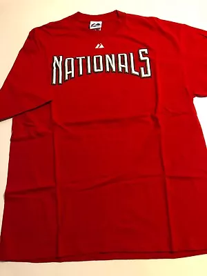 Washington Nationals XL Majestic Red #37 Stephen Strasburg Player T-shirt • $11.37