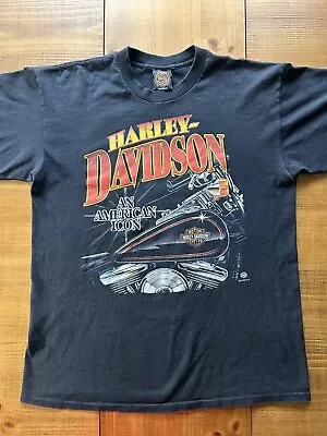 Vtg HARLEY DAVIDSON T-Shirt Large Single Stitch • $59.99