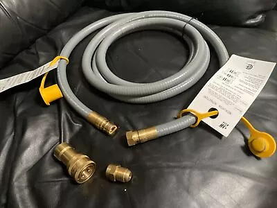 Outdoor Gas Hose 1/2  Natural Gas Max WP 1/2 PSI-ANSI Z21.54 CSA 8.4-4Q-22-10 Ft • $20