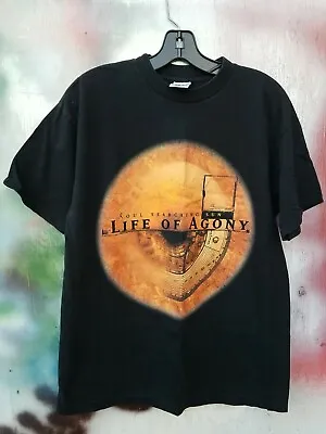 Vintage Life Of Agony SOUL SEARCHING SUN BLUE GRAPE SHIRT LARGE • $350