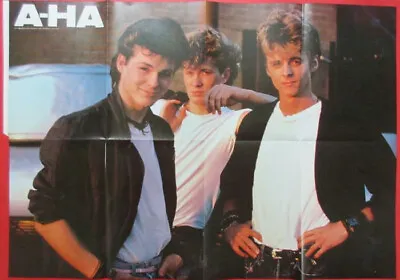 A-ha Morten Harket Bruce Springsteen 1987 BONUS BIG POSTER JAPAN MAGAZINE PG 11A • $9.98