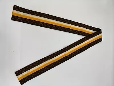 Louis Vuitton  Groom Twilly Scarf  116cm(44.09 Inch) X 8cm(3015 Inch) Cotton • $155