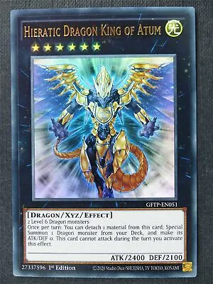 Hieratic Dragon King Of Atum GFTP Ultra Rare - 1st Ed - Yugioh Cards #2N3 • £1.29