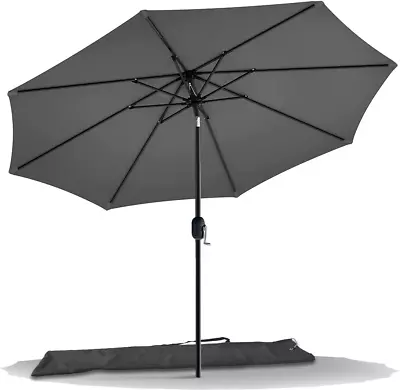 2.7M Garden Parasol Umbrella With Cover Crank And Tilting Umbrella Sun Shade F • £58.09