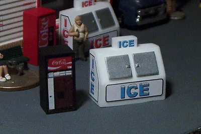 2 Vending Machines ICE Chest And Soda Pop  HO SCALE • $6.50