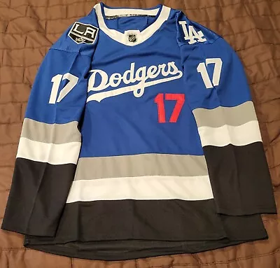 Brand New NHL MLB Blue Replica Dodgers Kings Hockey Jersey. OHTANI #17 XL(52) • $130