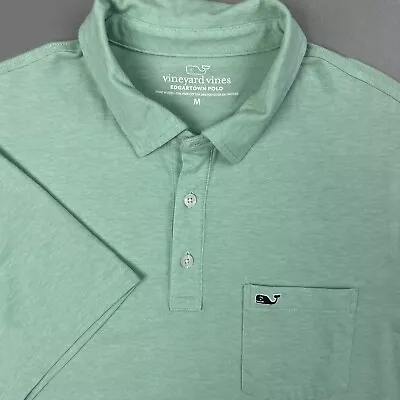 Vineyard Vines Short Sleeve Edgartown Polo Shirt Green Men's Medium • $0.99