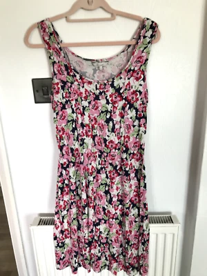 £0.80 • Buy Peacocks Size 13 Floral Sleeveless Summer Dress