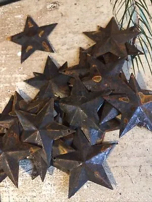 Lot 50 Rusty Black Barn Stars Star 2.25 In 2 1/4  Primitive Country Rust Craft • $10.49