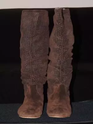 UGG Abilene Chestnut Suede Boots Size US 6 EU 37 #1947 • $49.99