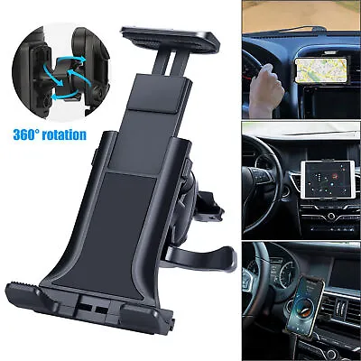 Universal Adjustable Tablet Mount Car Air Vent Holder For 4-12  IPad Galaxy Tab • $12.99