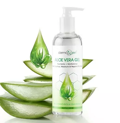 Dermaxgen® PURE ALOE VERA SOOTHING GEL MOISTURIZER+ANTI AGING+HEALS+ACNE+SUNBURN • $12.95