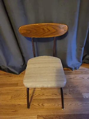 Mid Century Wood/Chrome Desk Chair Howell Modern Furniture  • $195