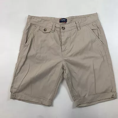 Kangol Cream Chino Shorts Large • £12.90