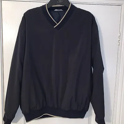 Mens M&s Windproof Golf V Neck Top. Navy. Medium 38”-40”. Rrp £35 • £6.49