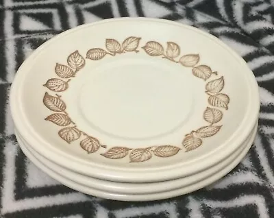 £7.99 • Buy 3x Biltons Floral Pattern Saucers Yellow Brown Approx 5½ Ins Wide